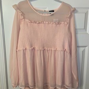 Torrid 2X top, light pink